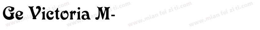Ge Victoria M字体转换